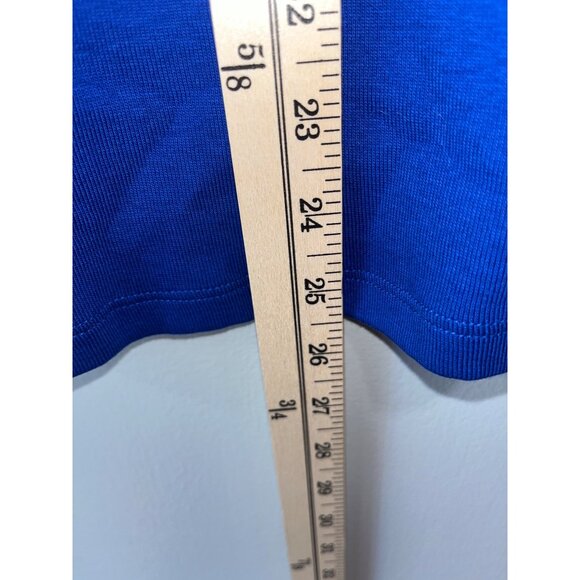 Rafaella Womens Long Sleeve Blue Top With‎ Front Zipper Size L - Picture 3 of 10